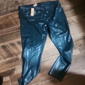 Decree Shiny Blue Leggings